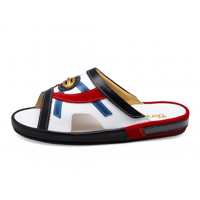 SALE50% Men Sandals SKF-41 Black-Red-Blue White Nappaฺ